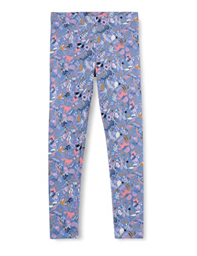 NOA NOA MINIATURE Girl's LaikaNNM Leggings, Print Blue/Rose, 104 von Noa Noa