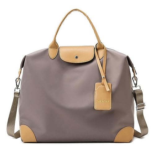 NOGRAX Schulrucksack Leichte Reisetasche Für Kurze Reisen Und Fitnessstudio Mit Großer Kapazität Handtasche Wochenendgepäck Duffle Beutel Frauen Yoga Fitness-Khaki von NOGRAX