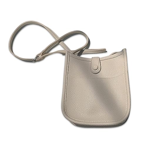 NOKDAL Crossbody Bag Damen Leder PU Damentasche Kleine Tasche Damen Handtasche Kleine Umhängetasche Damen Beige Kleine Handtasche Damen-Schultertaschen Women'S Cross-Body Bags Women Bag von NOKDAL