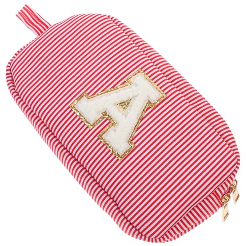 Kosmetiktasche Make-up-Tragetasche Make-up-Pinselhalter Make-up-Organizer-Tasche Buchstabe Aufbewahrungskiste Make-up Pinsel Toilettenartikel Reisen Aufbewahrungstaschen Polyester von NOLITOY