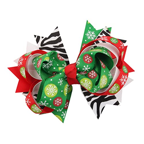 NOLITOY 2st Kinder Weihnachten Haarspangen Bowknot Haarspange Weihnachtsbogen Haarspangen Kinder Weihnachten Kopfbedeckung Weihnachten Bowknot Haarnadel Haarschmuck Baotou Baby Krawatte von NOLITOY