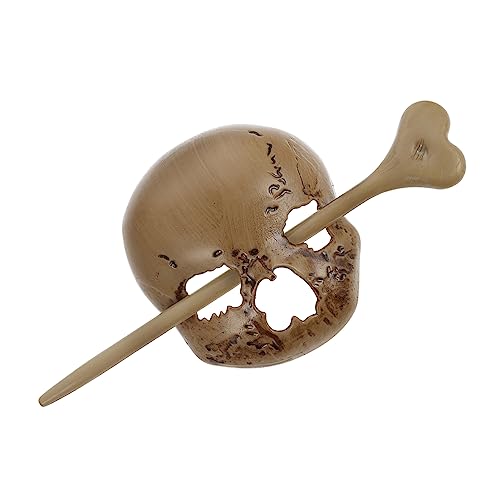 NOLITOY Totenkopf Haarnadel Brötchen Haarstock Haarknoten-Stick Haarschmuck für Damen Haarschmuck für Haarspangen für Damen Zubehör für Kinder Chignon- Frauenhaarstock von NOLITOY