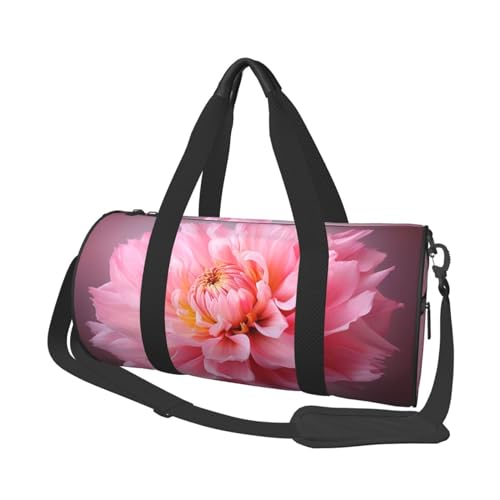 Reisetasche für Damen und Herren, faltbar, Wochenendtasche, für Reisen, Schwimmen, Basketball, Rosa, Eine rosa Blume, Einheitsgröße von NONHAI