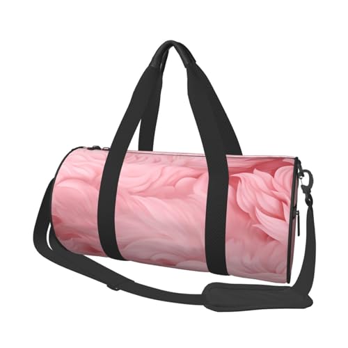 Reisetasche mit rosa Hintergrund, für Damen und Herren, Sport, Turnbeutel, faltbar, Wochenendtasche, Handgepäck, Übernachtungstasche, für Reisen, Schwimmen, Basketball, Rosa Hintergrund, Einheitsgröße von NONHAI