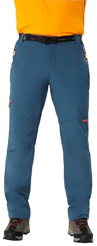 NORDCAP Herren Thermohose, Funktionelle Sporthose lang, Wasserabweisende, atmungsaktive Wanderhose, Lange Freizeithose für Männer, Petrol, Gr. 25 von NORDCAP