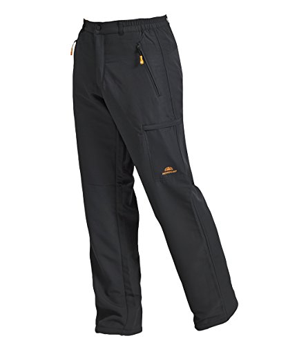 NORDCAP Herren Thermohose, Funktionelle Sporthose in Anthrazit, Wasserabweisende, atmungsaktive Wanderhose, Lange Freizeithose, Gr. 28 von NORDCAP