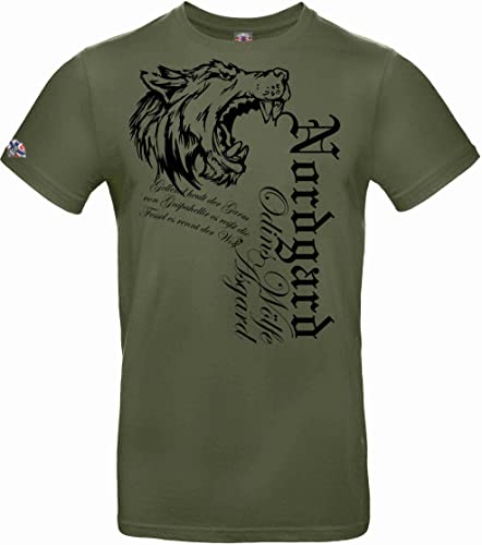 NORDGARD Viking Shirt Fenrir (Khaki, 3XL) von NORDGARD