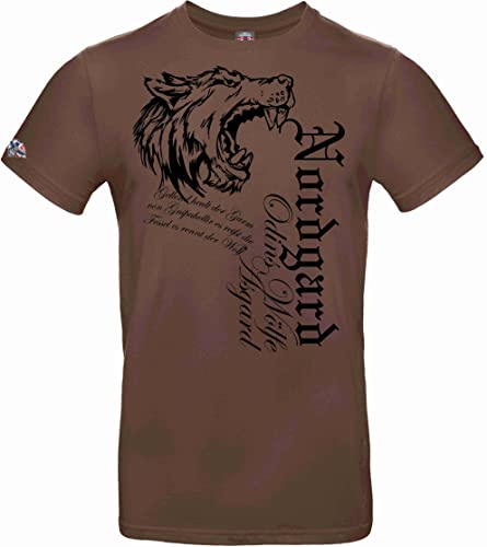 NORDGARD Viking Shirt Fenrir (braun, XXL) von NORDGARD