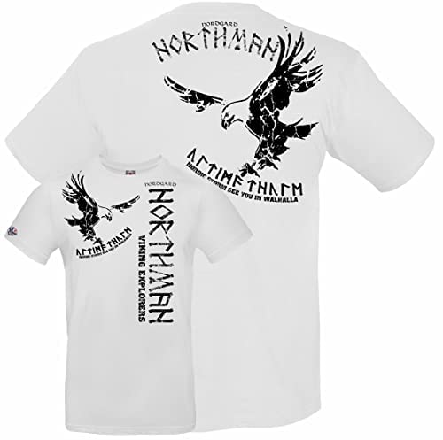 NORDGARD Viking Shirt Northman 2 (4 XL) weiß von NORDGARD