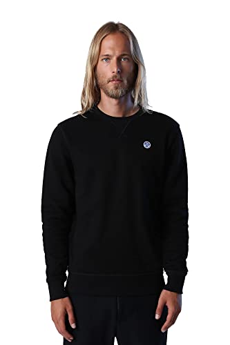 NORTH SAILS Herren Crewneck W/Logo Sweatshirt, Schwarz, XXL von NORTH SAILS