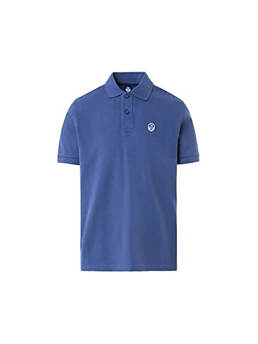 NORTH SAILS Polo Herren Kurzarmhemd mit Kragen und Knöpfen Artikel 692383 Polo S/S W Logo, 0787 Dark Denim, L von NORTH SAILS