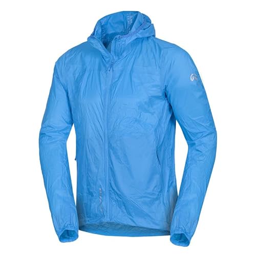 NORTHFINDER Herrenjacke Wasserdicht Verpackbar Multisport Fahrrad Regenjacke Ultraleicht Outdoor Jogging Trekking Running Mountaineering Sportbekleidung Jacke NORTHCOVER - Blau - S von NORTHFINDER