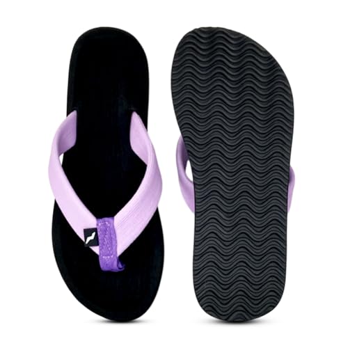 NORTY - Damen-Flip-Flop-Sandalen für Strand, Pool oder Alltag - fällt eine Größe S aus, Violett, 37 EU von NORTY