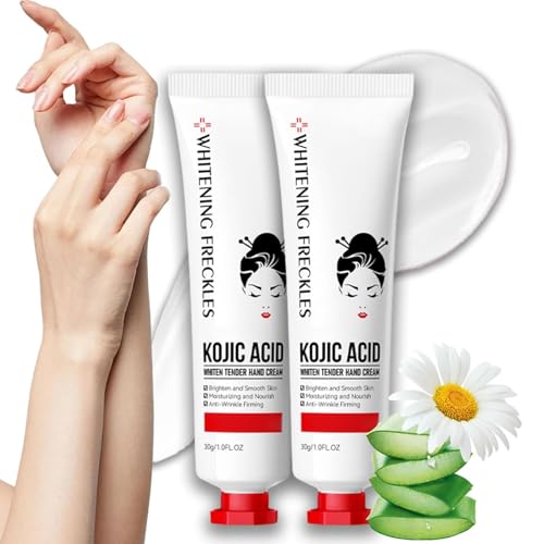 NQNFWCRJ Kojisäure-Handcreme, zarte Hyaluronsäure-Creme, Feuchtigkeitscreme für die Hände, Lotion, feuchtigkeitsspendende, pflegende Handcreme für trockene, rissige Hände NQNFWCRJ Kojisäure-Handcreme, zarte Hyaluronsäure-Creme, Feuchtigkeitscreme für die Hände, Lotion, feuchtigkeitsspendende, pflegende Handcreme für trockene, rissige Hände von NQNFWCRJ