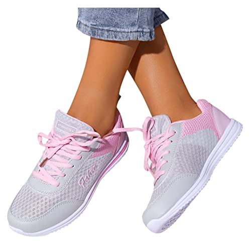 NRTOTI Sneaker Damen Leichte Atmungsaktiv Mesh Sportschuhe Laufschuhe Plateau Turnschuhe Bequem Frühling Sommer Freizeitschuhe Outdoor Fitness Jogging Sportsschuhe Gr.36-42 von NRTOTI