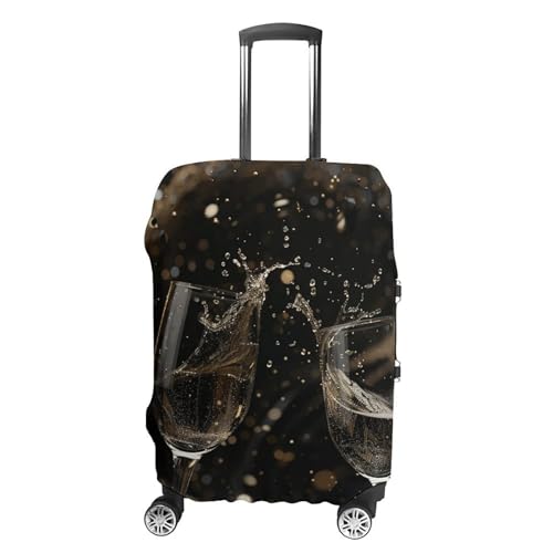 NTVOWPZO Reisegepäckabdeckung, Spandex, Kofferschutz, waschbar, für zwei Gläser Champagner, elastisch, kratzfest, passend für 45,7 - 81,3 cm Gepäck, Farbe 3, XL NTVOWPZO Reisegepäckabdeckung, Spandex, Kofferschutz, waschbar, für zwei Gläser Champagner, elastisch, kratzfest, passend für 45,7 - 81,3 cm Gepäck, Farbe 3, XL von NTVOWPZO