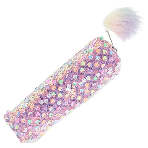 NUOBESTY Glitzer-kulturbeutel Kawaii-bleistifttasche Kleine Kosmetiktasche Schreibwaren-Organizer Glänzendes Federmäppchen Stifthalter Pailletten Das Haustier Aufbewahrungskiste Student von NUOBESTY