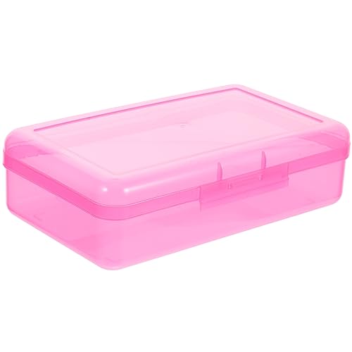 NUOBESTY Tragbares Federmäppchen Kinder Stiftbox Deko Bleistift Koffer Stift-Organizer Transparente Stiftebox Aufbewahrungsetui Für Bleistifte Kinder Federmäppchen Druckbar Kasten Plastik von NUOBESTY