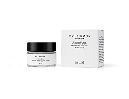 NUTRIDOME Nachtcreme für Frauen mit Natürliche Öle 50ml, Rosmarinextrakt, Vitamin E, Anti Aging und Anti Rötungen Creme, Gesichtscreme für Trockene und Mischhaut, Gesicht Feuchtigkeitscreme von NUTRIDOME