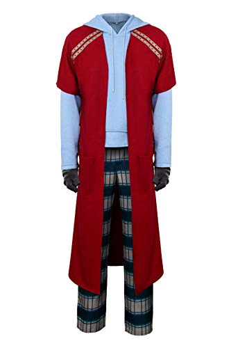 NUWIND Herren Fat Thor Cosplay Kostüm Casual Hoodie Lange Hose Pyjama Anzug Halloween Party Outfit (S) von NUWIND