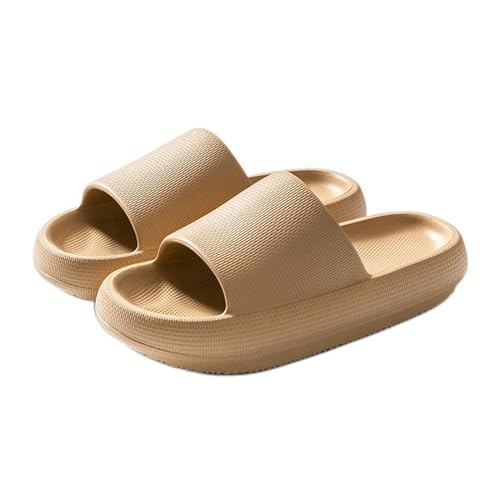 NVNVNMM Hausschuhe für Herren, Damen, Herren, Sommer, Mode, Pantoffeln, Slide-Sandalen, Strand, High Heels, Dusche, dicke weiche Sohle, Damen, Jungen, Mädchen, Bad-Schuhe, metallisch, 37 1/3 EU von NVNVNMM