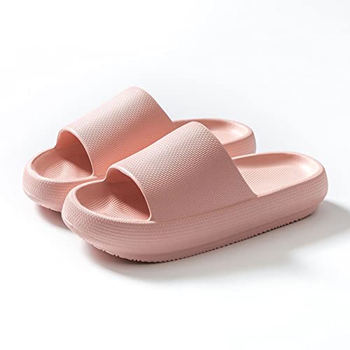 NVNVNMM Hausschuhe für Herren, Damen, Herren, Sommer, Mode, Pantoffeln, Slide-Sandalen, Strand, High Heels, Dusche, dicke weiche Sohle, Damen, Jungen, Mädchen, Bad-Schuhe, rose, 42 2/3 EU von NVNVNMM