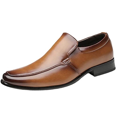 NVNVNMM Schuhe Classic Business Dress Shoes for Men Elegant Formal Wedding Shoes Male Slip On Office Oxford Shoes(Size:10.5) von NVNVNMM