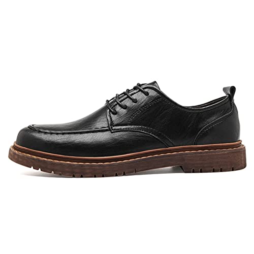 NVNVNMM Schuhe Leather Loafers Men's Casual Shoes Comfortable Handmade Men's Shoes Summer Breathable Genuine Leather(Color:Black,Size:38 EU) von NVNVNMM