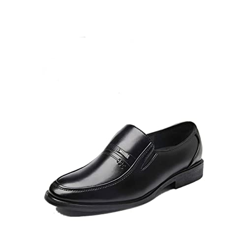 NVNVNMM Schuhe Men Dress Shoes Leather Pointed Toe Classic Black Business Mens Shoes Chaussures Hommes En Cuir(Size:9.5) von NVNVNMM