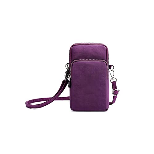 NVNVNMM Taschen für Damen, Crossbody-Tasche für Damen, Handytasche, Lauf-Armtasche, Gürtel, Sport, Turnbeutel, Reise-Brieftaschen, Geldbeutel, violett, Einheitsgröße von NVNVNMM