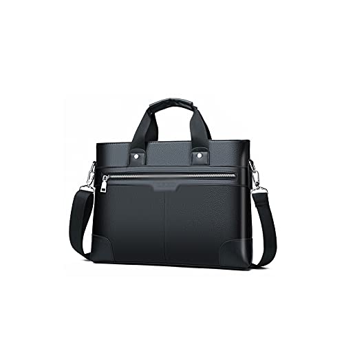 NVNVNMM Umhängetaschen für Herren Business Bag Herren Aktentasche PU. Leder Umhängetasche Aktentaschen Männliche Laptop Handtaschen Messenger Bags Totes Männlich(Color:Bruin) von NVNVNMM