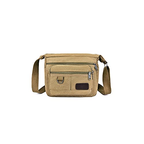 NVNVNMM Umhängetaschen für Herren Männer Mode Leinwand Umhängetaschen Casual Tote Travel Herren Crossbody Bag Luxus Messenger Bags Handtasche(Color:Bruin) von NVNVNMM