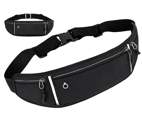 NVVVNX Lässige Hüfttasche, wasserdicht, Sporttasche, für Damen und Herren, multifunktional, zum Laufen, modische Handytasche, Brusttasche, Damen-Handtasche, Schwarz , Einheitsgröße NVVVNX Lässige Hüfttasche, wasserdicht, Sporttasche, für Damen und Herren, multifunktional, zum Laufen, modische Handytasche, Brusttasche, Damen-Handtasche, Schwarz , Einheitsgröße von NVVVNX