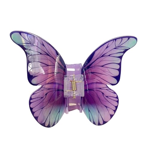 Simulation Schmetterling Haarspange Elegante Haarspange Acryl Haarschmuck für Mädchen Federklemme Haarschmuck Schöne Haarspange von NYCEMAKEUP