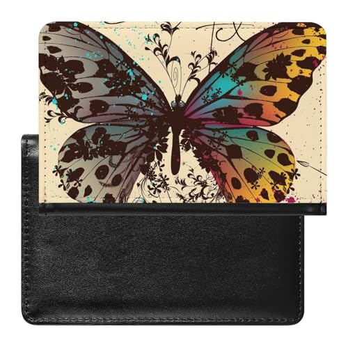 NYKVTG Reisepass Hülle Retro-Schmetterling Passhülle Reisepassetui Reisezubehör Passport Holder Für Damen Herren NYKVTG Reisepass Hülle Retro-Schmetterling Passhülle Reisepassetui Reisezubehör Passport Holder Für Damen Herren von NYKVTG