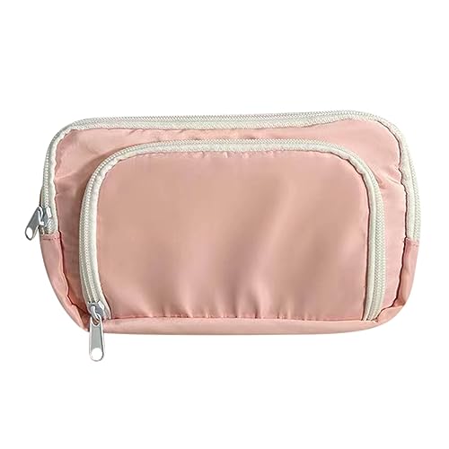 NZDFH Federmäppchen Große Kapazität Federtaschen Mäppchen Schreibwarenbeutel Bleistifttasche mit Reißverschluss Federtasche für Junge Mädchen Studenten Erwachsene Schule Büro Makeup Geschenk, Rosa von NZDFH