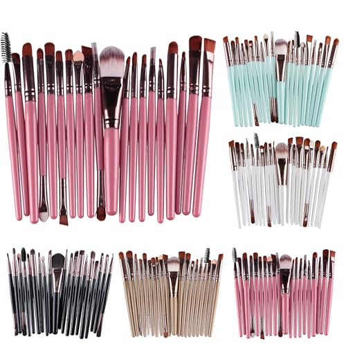 NZDFH Pinselset Makeup 20 Stück Make up Pinsel Set Premium Makeup Pinsel Lidschatten Blush Contouring Concealer Schminkpinsel Set hochwertige Makeup Brushes Set Wiederverwendbar, Rosa von NZDFH