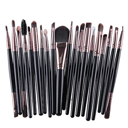 NZDFH Pinselset Makeup 20 Stück Make up Pinsel Set Premium Makeup Pinsel Lidschatten Blush Contouring Concealer Schminkpinsel Set hochwertige Makeup Brushes Set Wiederverwendbar, Schwarz von NZDFH