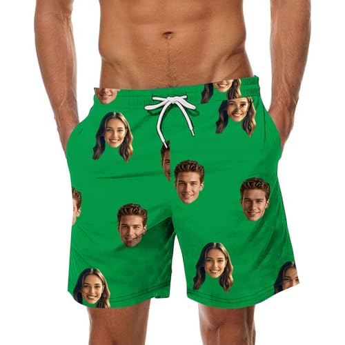 NZDFH Prime Personalisierte Badehose Herren Lustige Badehose Schwimmhose mit Gesicht Foto Freizeit Sommer Hawaii Urlaub Shorts Personalisierte Geschenke Blitzangebote, Grün 3XL NZDFH Prime Personalisierte Badehose Herren Lustige Badehose Schwimmhose mit Gesicht Foto Freizeit Sommer Hawaii Urlaub Shorts Personalisierte Geschenke Blitzangebote, Grün 3XL von NZDFH