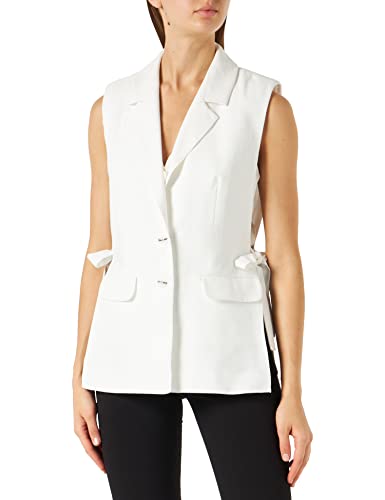 Naf Naf Damen Blumexi V1 Blazer, Elfenbein, S von Naf Naf