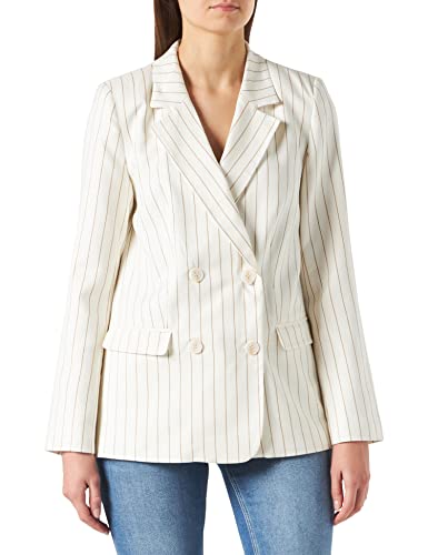 Naf Naf Damen V1 Blazer, Edune Ecru, 38 von Naf Naf