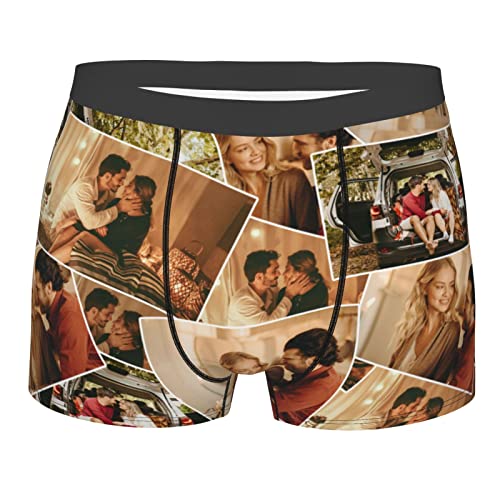 Naispanda Personalisiert Herren Boxershorts, Unterhose Personalisiert Männer, Personalisierte Herren Unterwäsche mit Namen, Personalisierte Männer Unterhose Shorts zum Jubiläum, Valentinstag von Naispanda