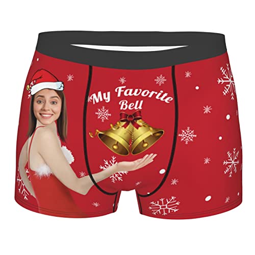 Naispanda Personalisierte lustige Boxershorts mit Ehefrau Gesicht auf Herrenunterwäsche Valentinstag benutzerdefinierte Boxershorts Unterhose Bedruckt mit Foto als Geschenk für Ehemann Freund von Naispanda