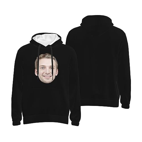 Personalisierte Kapuzenpullover mit Gesichtsfoto und Text S- 4XL Benutzerdefiniertes Foto gedruckt auf personalisiertem Pullover Hoodie Machen Sie Ihre eigenen Kapuzenpullover bedruckt Hoodie Unisex von Naispanda