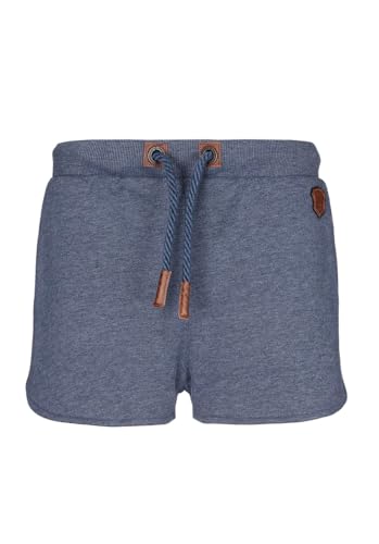 Naketano Damen Sweatshorts Truly Glorious, Farbe:Indigo Blue Melange, Größe:M von Naketano