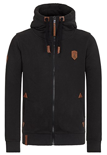 Naketano Herren Kapuzenjacke Schwarzkopf Kapuzenjacke Black Large von Naketano