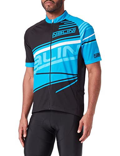 NALINI Men's Track Jersey T-Shirt, Schwarz Blau, Large von Nalini