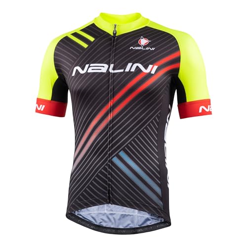 Nalini Herren Borgo T-Shirt, Neon-Gelb/Schwarz, Large von Nalini