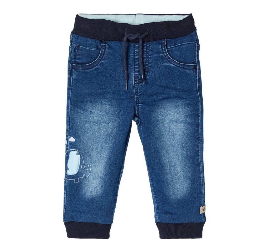 Name It 5-Pocket-Jeans Name It Baby Jungen Jeans mit "Elefant" Patch von Name It