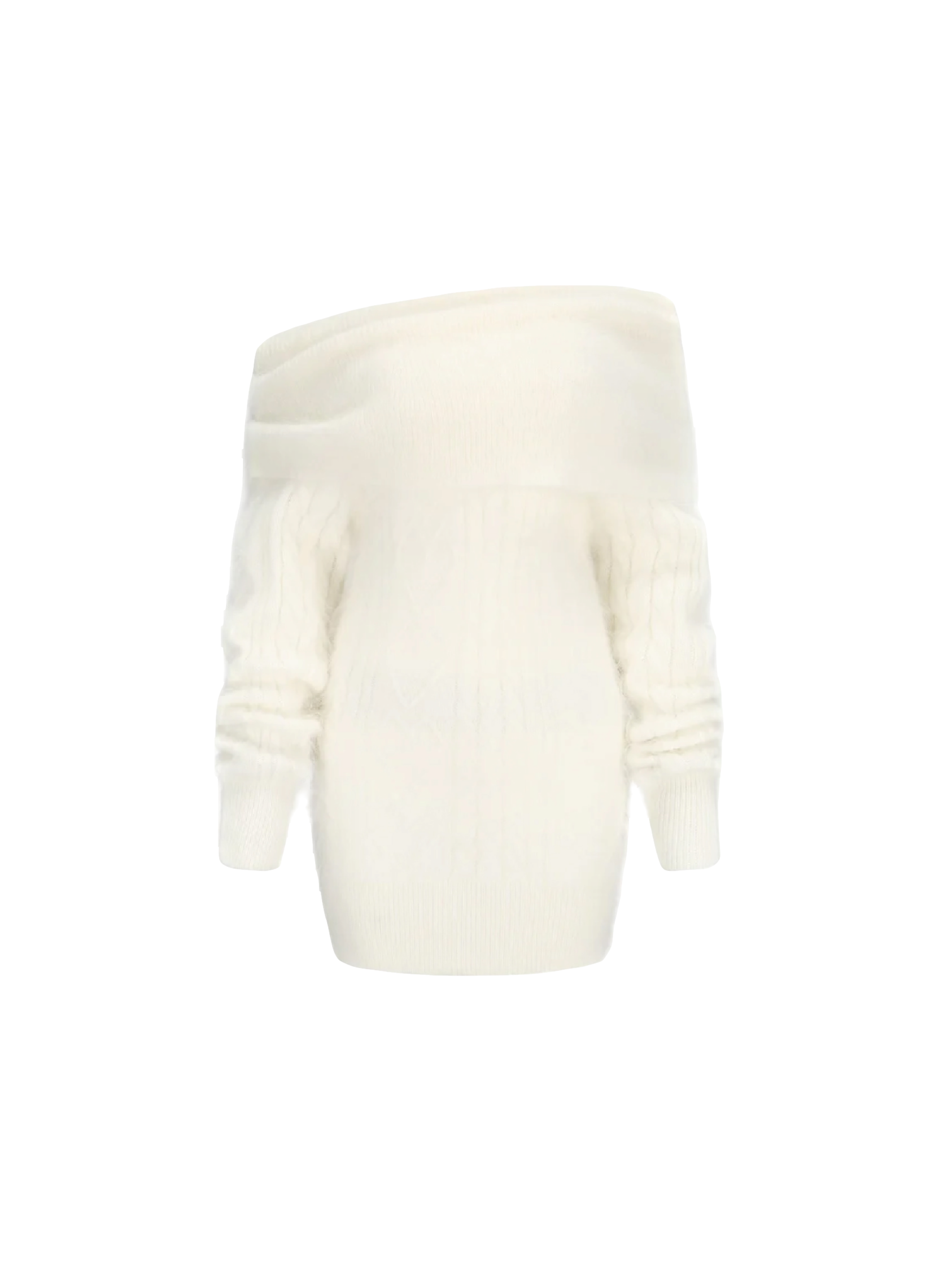 Alison Sweater Dress (White) (Final Sale) von Nana Jacqueline